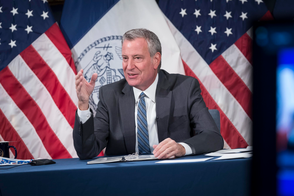 Mayor de Blasio Denies He is Leaving the City in Disarray, Says, “New York is Coming Back Strong”