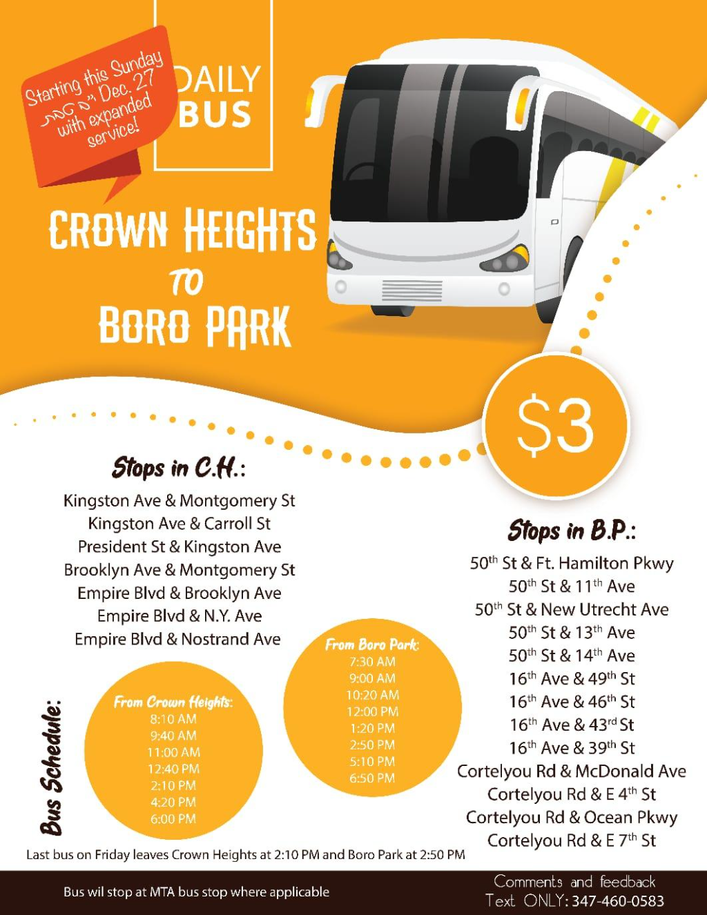 Bus that Runs Between Boro Park and Crown Heights to Run More Frequently Boro Park 24