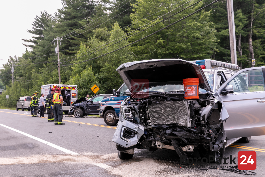 Multiple Injuries After Vehicles Collide in Front of Ichud Bungalow Colony
