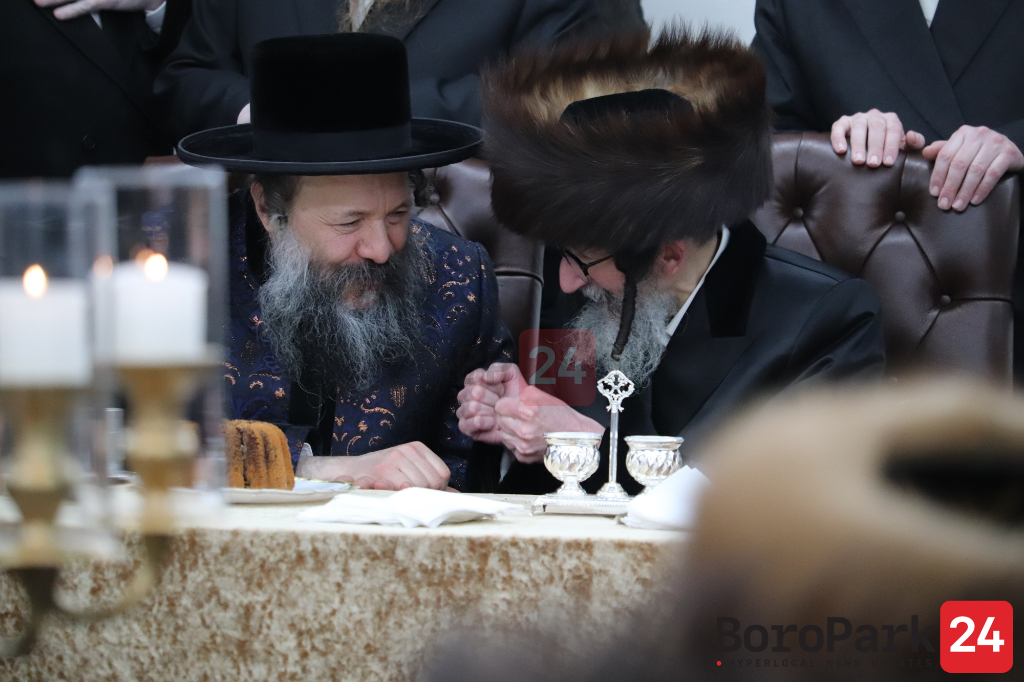 Sheva Bruches for Daughter of the Skulen Williamsburg Rov in the Skulen Shul